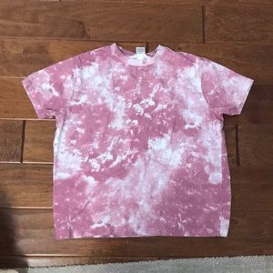 Pink tie dye t-shirt
